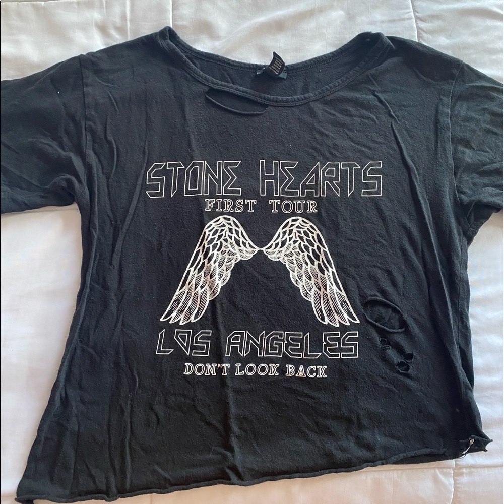 H&M Stone Hearts top